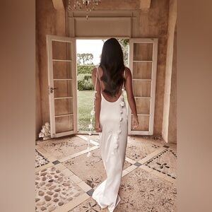 Meshki Elenora white maxi dress